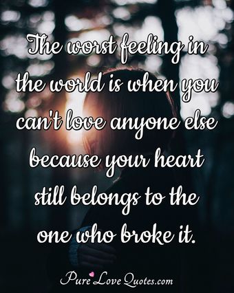 The worst feeling in the world is knowing you've been used and lied to ...