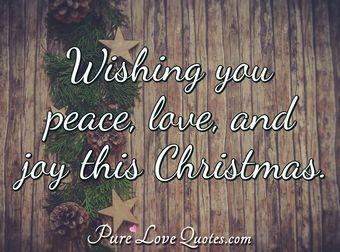 May the peace and blessings of Christmas be yours; and may the coming ...